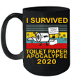 I Survived Toilet Paper Apocalypse 2020 Vintage Retro Mug