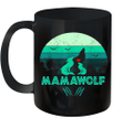 Vintage Mamawolf Funny Wolf Mama Mother's Day Gift Mug