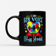 Coffee Mug Gift For Mom Ideas - Autism Mom Women Autism Awareness Cute - Black Mug