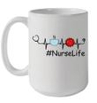 Nurse Life Heart Beat Coffee 2020 Quarantined Gift Mug #NurseLife