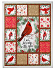 Blanket Cardinal Bird I Am Always With You Fleece Blanket