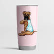 Boxer Mama Pink Cute Steel Tumbler Funny Dog Mother’s Day Gifts