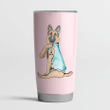 German Shepherd Mama Pink Cute Steel Tumbler Funny Dog Mother’s Day Gifts.