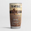To my dad so much of me is made from what I learned from you Father and son Hunting partners for life Tumbler