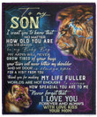 To My Son I Want You To Know You’ll Always Be My Baby Boy Galaxy Fleece Blanket – Mink Blanket