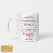 Personalized Mommy I’ve Only Been With You For Just A Little While Happy First Valentine’s Day Coffee Mug