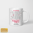 Personalized Mommy I’ve Only Been With You For Just A Little While Happy First Valentine’s Day Coffee Mug