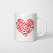 Boys Valentines Day Shirt - Dinosaur Heart Kids Dino Gift Mug