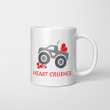 Heart Crusher Boy Valentines Day Truck Tee Mug