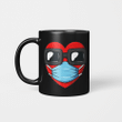 Heart In A Mask Funny Valentines Day Gift Mug