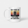 That’s what I do I play guitar and I know things vintage Guitar For Men Gifts Mug
