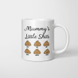 Personalized Mug Mother's Day Gifts, Mommy Little's Shits White Mug Mother's Day