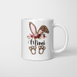 Mimi Bunny Floral Leopard Plaid Mimi Happy Easter Mother's Day Mug