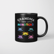 Personalized Grandma To these little monsters - Custom Grandma Gift Idea Mother's Day Gifts - Nana Gigi Mimi Grandpa Mug
