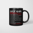 July Girl Facts Is Most Known For Human Lie Detector And The Realist Mug Happy Birthday July Gifts Mug