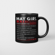 May Girl Facts Is Most Known For Human Lie Detector And The Realist Mug Happy Birthday May Gifts Mug
