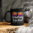 Reading Teacher Off Duty Sunglasses Beach Sunset Mug