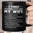 5 Things You Should know About My Wife - She Was Born In January Mug Gift For Dad, Grandpa Tee Mug