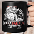 Papasaurus Mug T Rex Papa Saurus Dinosaur Men Dad Daddy