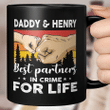 Personalized Daddy Grandpa And Kid Best Partners In Crime Gift For Dad Mug Father's Day Graphic Tee Mug