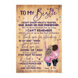 Personalized To My My Bestie - I Don't Know What's Tighter Our Jeans Or Our Friendship Personalized Poster - Custom Canvas - Gift For Best Friends