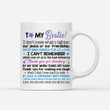 Personalized Mug - Best friends - To My Bestie I Don't Know What’s Tighter Our Jeans Or Our Friendship Mug Tea Coffee Cup White