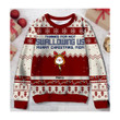 Thanks For Not Swallowing Us Personalized Knitted Ugly Christmas Sweater, Gifts For Mom, Dad Xmas Gifts