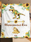 Mamasaurus Rex Personalized Blanket, Blanket Best Gift For Mother