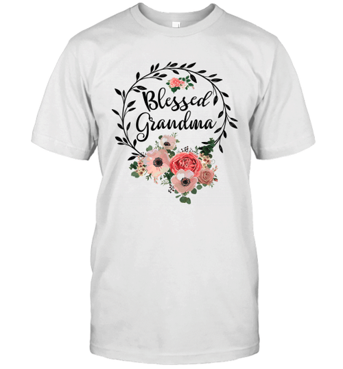 Blessed Grandma Shirt With Floral Heart Mother's Day Gift Shirt