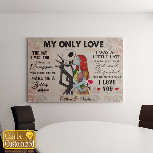 Halloween Canvas For Couple - My Only Love The Day I Met You I Found My Missing Piece Personalized Poster  - Canvas