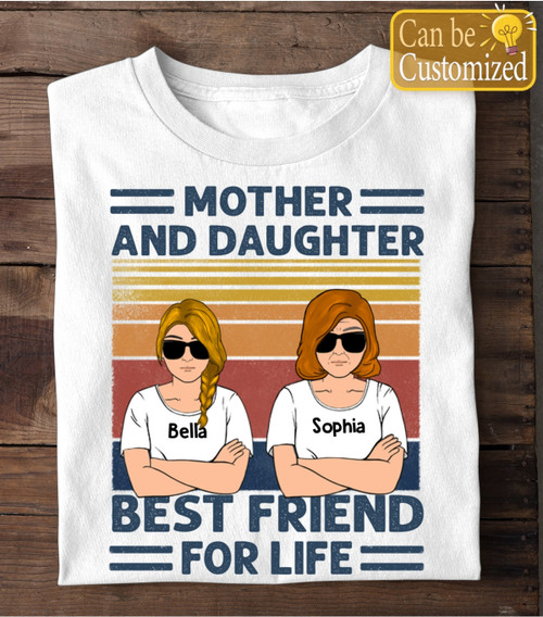Mother And Daughter Best Friends For Life Personalized Shirt Custom Mother and Daughter Quote, Personalized Shirt, Gifts for Mother and Daughter