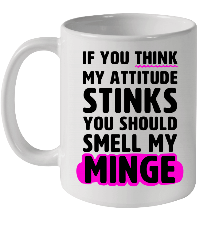 If You Thinks My Attitude Stinks You Should Smell My Minge Mug
