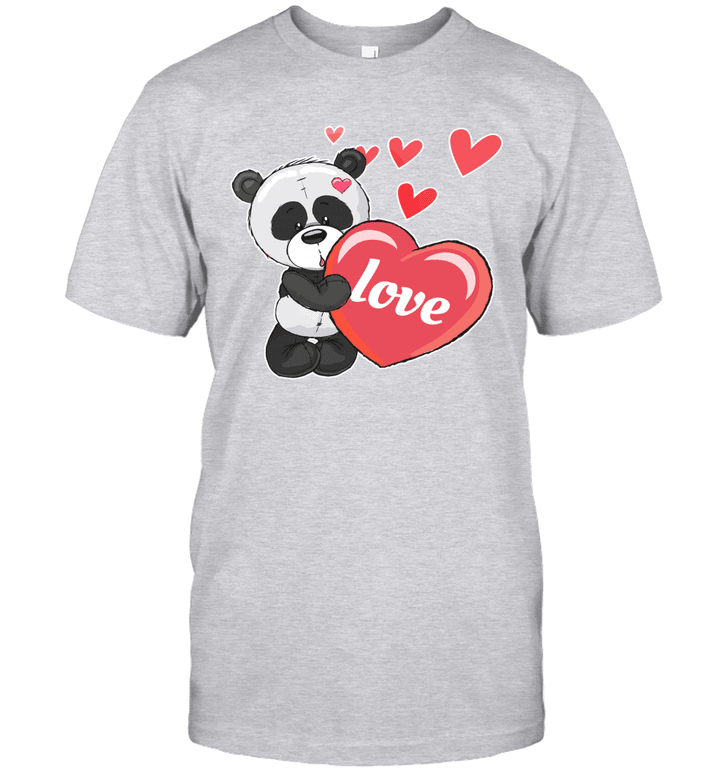 Panda Heart Valentines Day Shirt