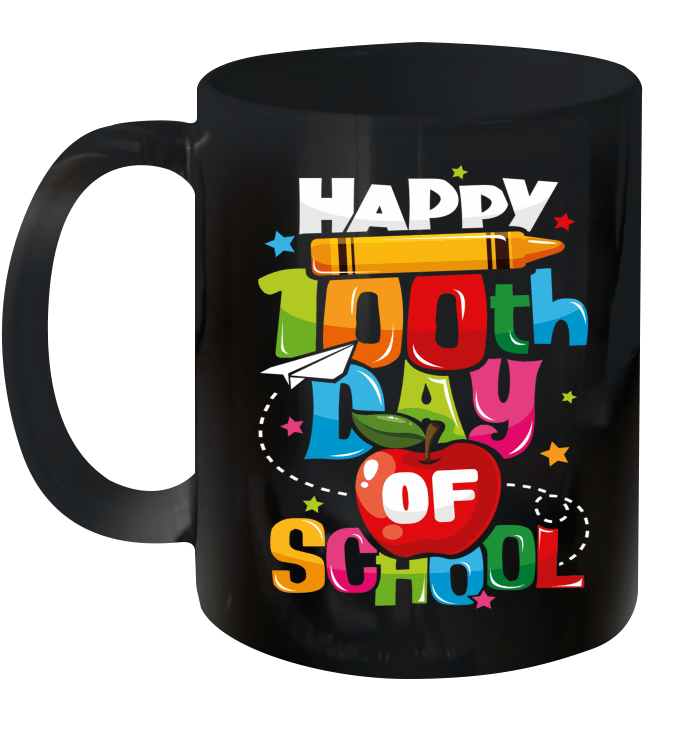 100th Day Of School T Shirt Happy 100 Days Teacher Mug