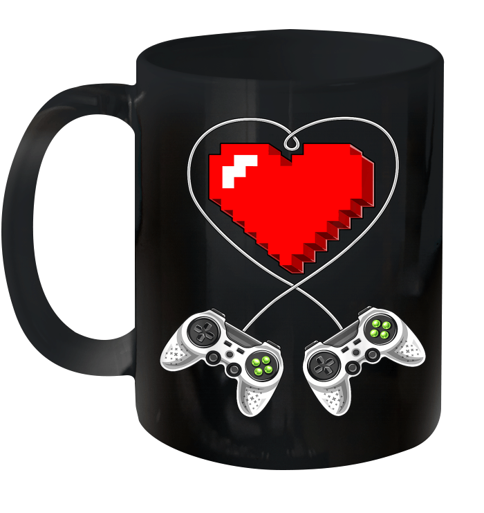 Valentine's Day Video Game Controller Heart Gamer Gift Mug
