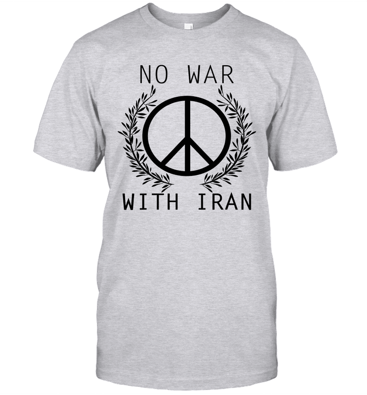 No War With Iran Peace Sign Iranian American Shirt