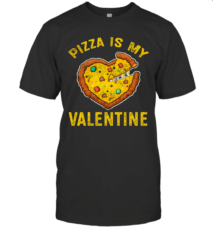 Pizza Is My Valentine Valentines Day Gamer Boys Girls Shirt