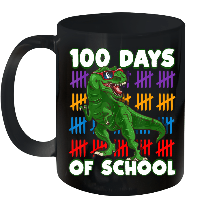 100 Days Of School 100Th Day Dino Mug