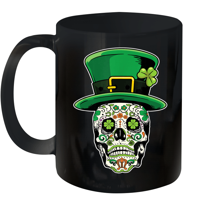 Sugar Skull Saint Patrick's Day Of Dead Mug