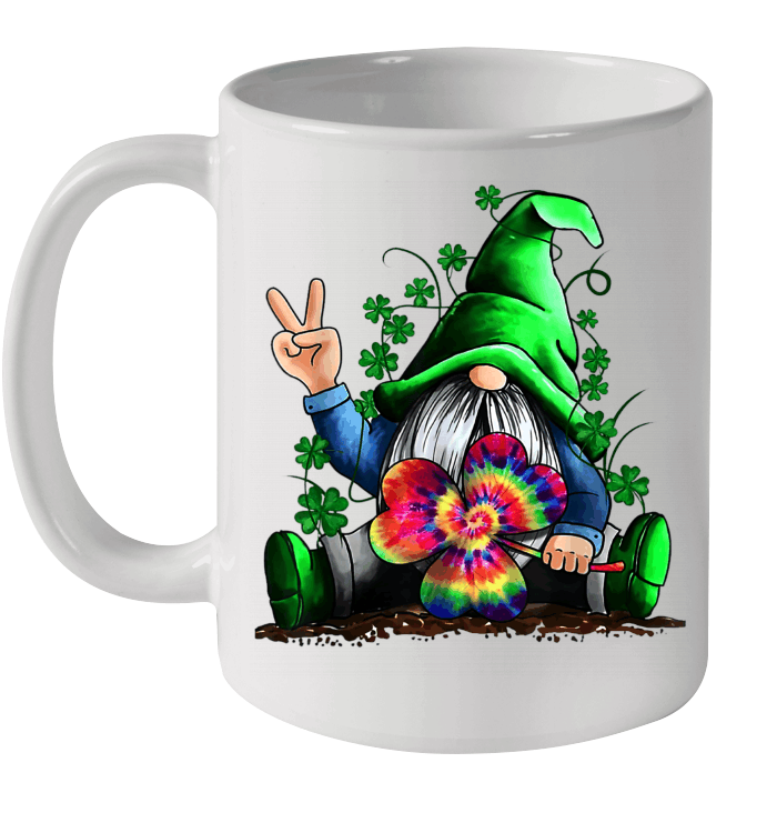 Hippie Gnomes Hippie Clover St Patrick's Day Mug
