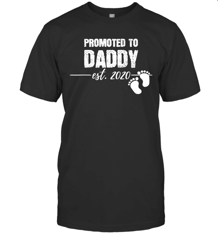 Promoted To Daddy 2020 Soon To Be Dad Husband Gift Baby Shirt