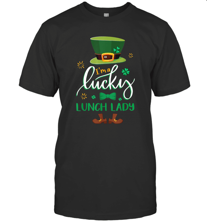 Leprechaun I'm A Lucky Lunch Lady St Patrick's Day Gifts Shirt
