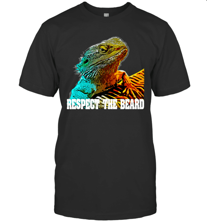Respect The Beard Funny Bearded Dragon Shirt