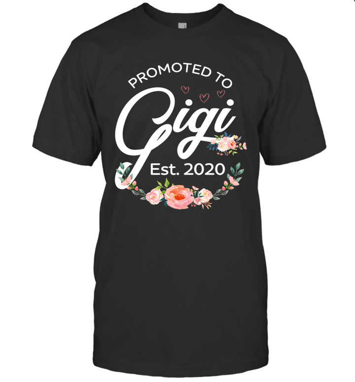 Promoted To Gigi Est 2020 Floral Shirt