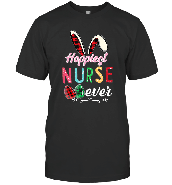 Hoppiest Nurse Ever Easter Pascha Christian Gifts Shirt