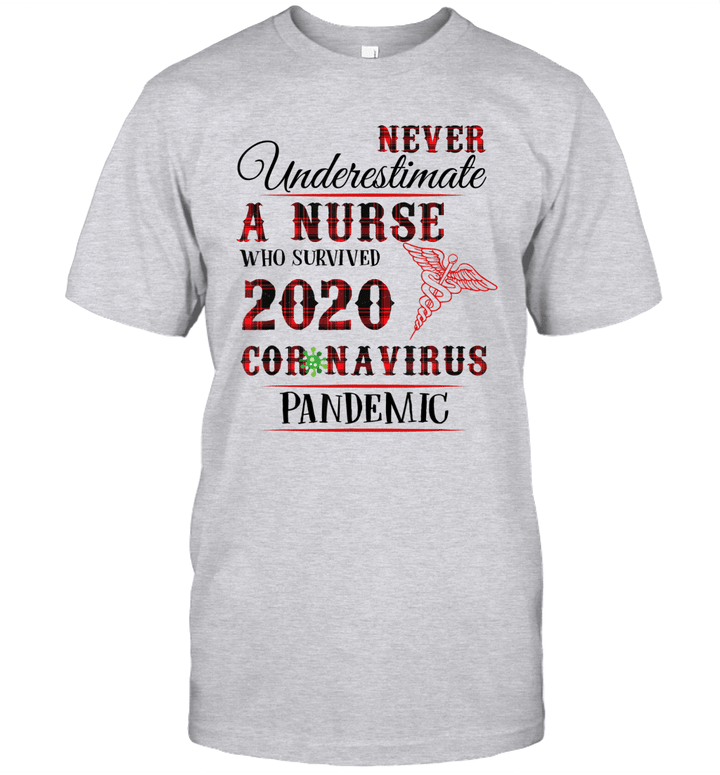 Never Underestimate A Nurse Who Survived 2020 Shirt