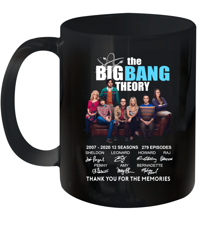 The Big Bang Theory 2007 2020 12 Seasons 279 Episodes Signature Thank You For The Memories Mug