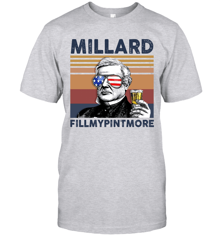 Millard Fillmypintmore US Drinking 4th Of July Vintage Shirt Independence Day American Gift