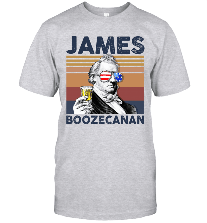 James Boozecanan US Drinking 4th Of July Vintage Shirt Independence Day American Gift