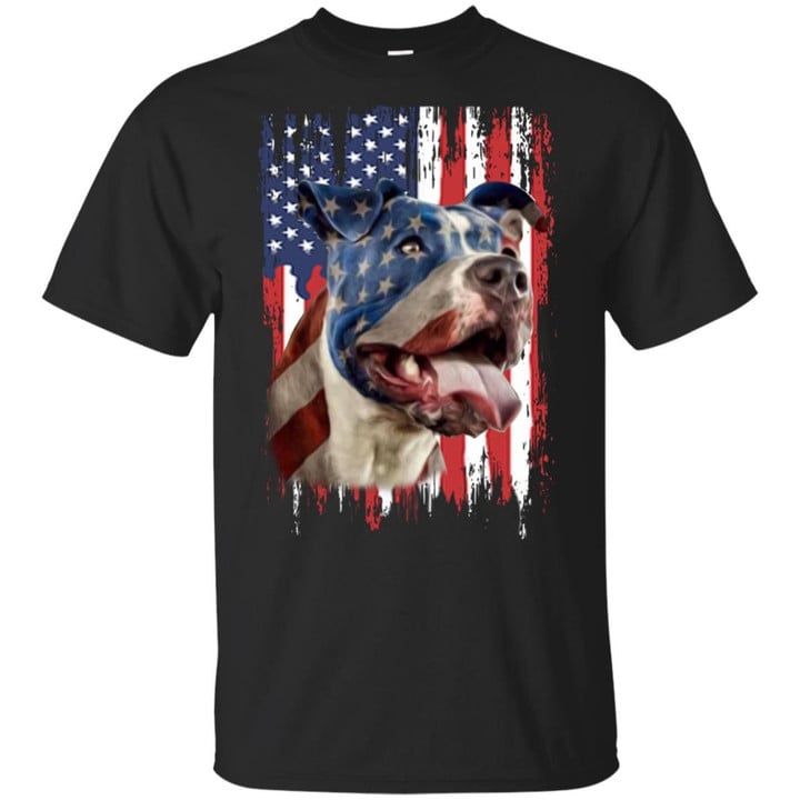 4th Of July Independence day Pitbull American flag shirt